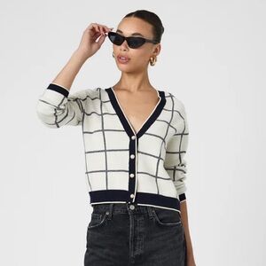 French Connection Check Cardigan